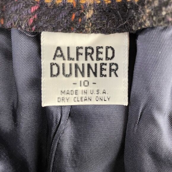 Alfred Dunner Plaid Tartan Wool Skirt Size 10 EUC - Picture 8 of 9